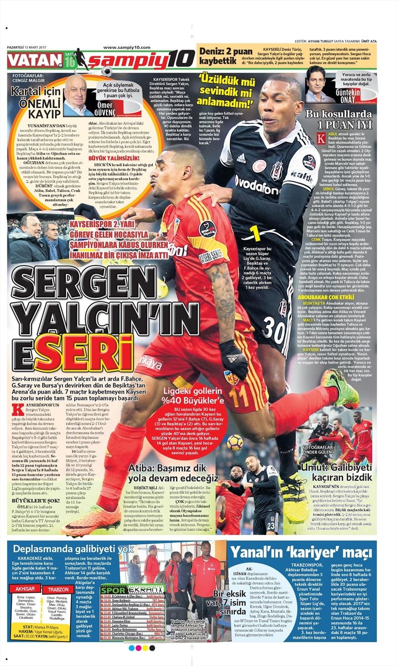 13 Mart 2017 | İşte gazetelerin Beşiktaş manşetleri - Görsel 2