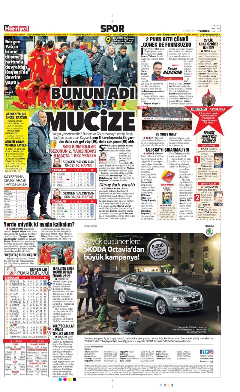 13 Mart 2017 | İşte gazetelerin Beşiktaş manşetleri - Görsel 9