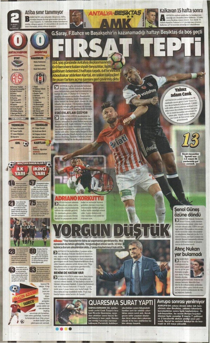 20 Mart 2017 | İşte gazetelerin Beşiktaş manşetleri - Görsel 4