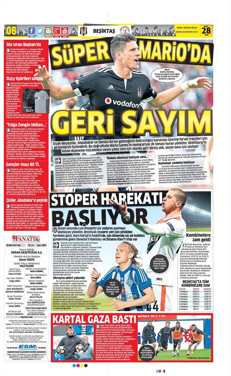 28 Mart 2017 | İşte gazetelerin Beşiktaş manşetleri - Görsel 11