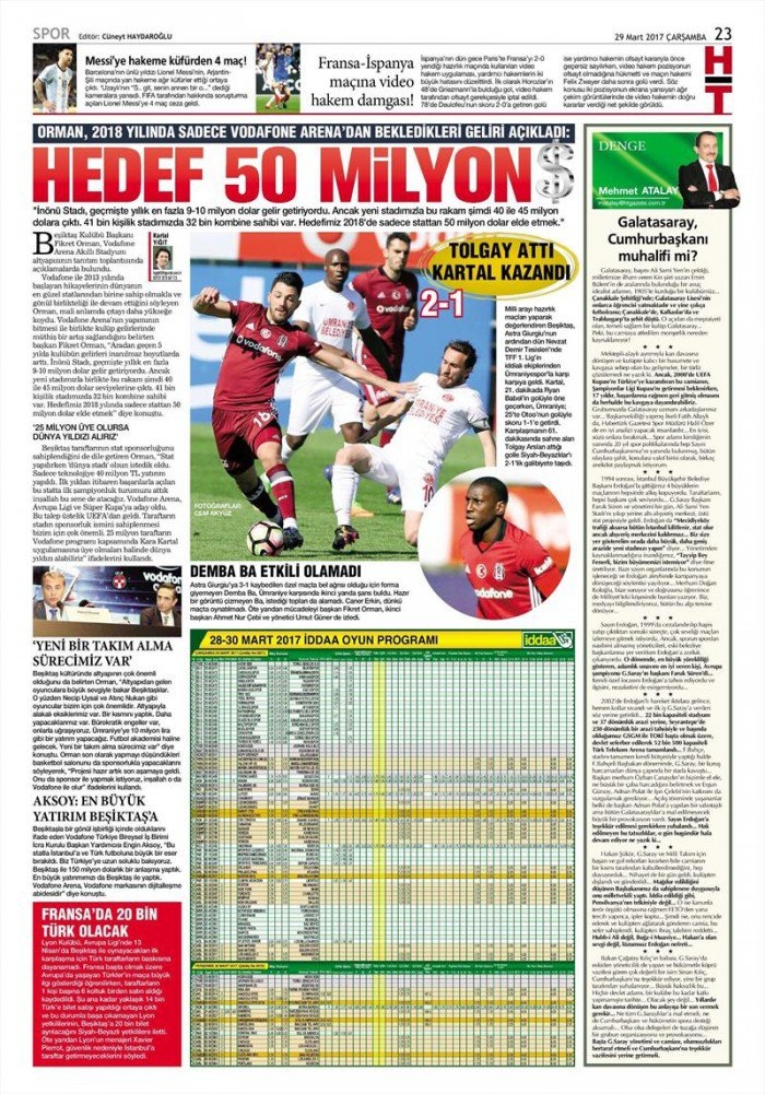 29 Mart 2017 | İşte gazetelerin Beşiktaş manşetleri - Görsel 4