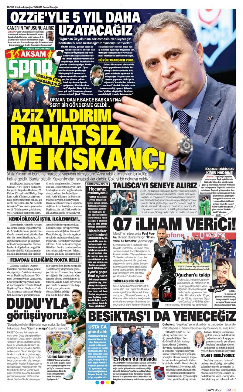 5 Nisan 2017 | İşte gazetelerin Beşiktaş manşetleri - Görsel 3