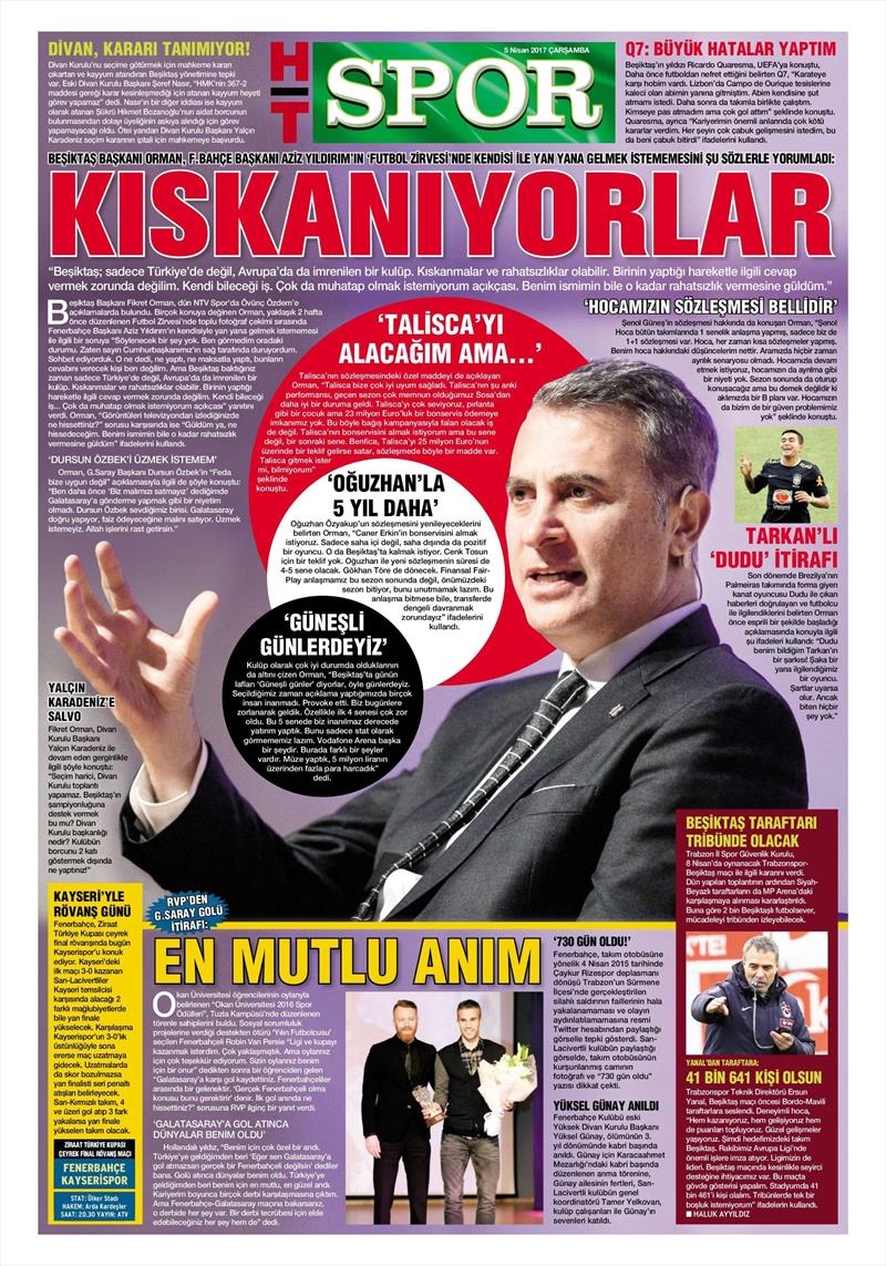 5 Nisan 2017 | İşte gazetelerin Beşiktaş manşetleri - Görsel 5