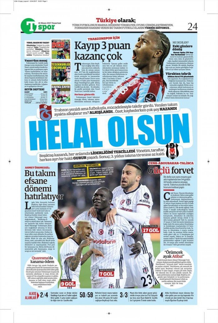 10 Nisan 2017 | İşte gazetelerin Beşiktaş manşetleri - Görsel 13