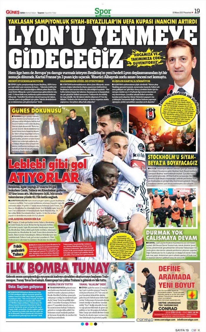 10 Nisan 2017 | İşte gazetelerin Beşiktaş manşetleri - Görsel 6