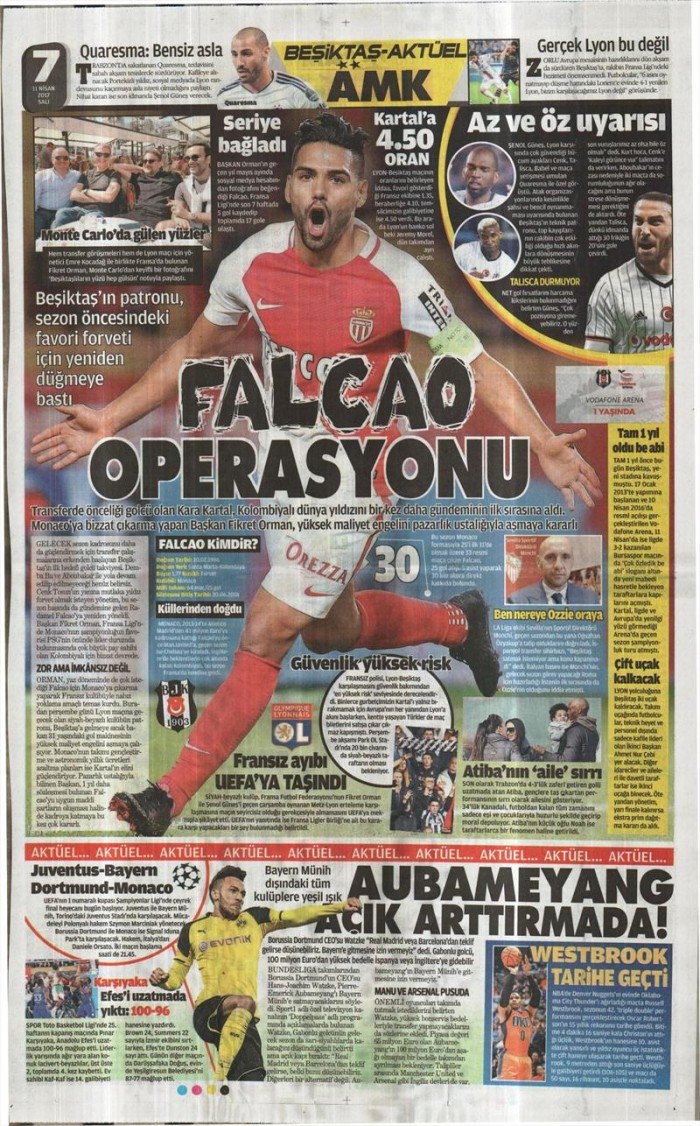 11 Nisan 2017 | İşte gazetelerin Beşiktaş manşetleri - Görsel 6