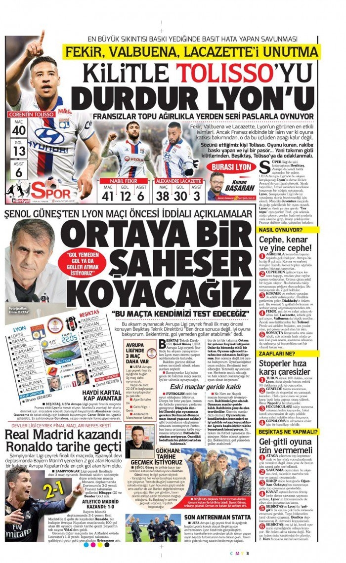 13 Nisan 2017 | İşte gazetelerin Beşiktaş manşetleri - Görsel 2