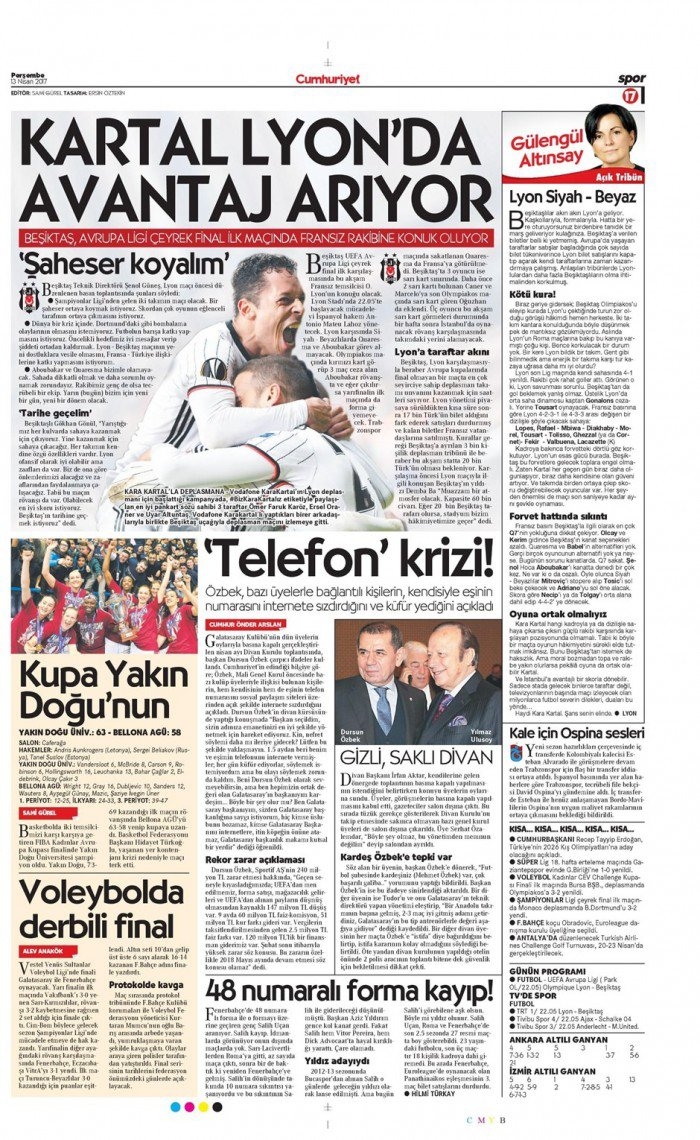 13 Nisan 2017 | İşte gazetelerin Beşiktaş manşetleri - Görsel 6