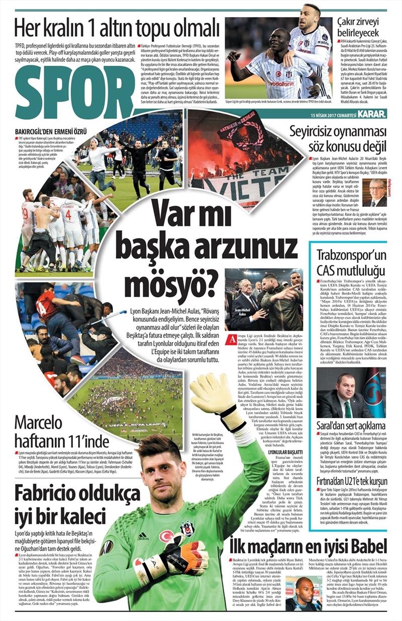 15 Nisan 2017 | İşte gazetelerin Beşiktaş manşetleri - Görsel 10