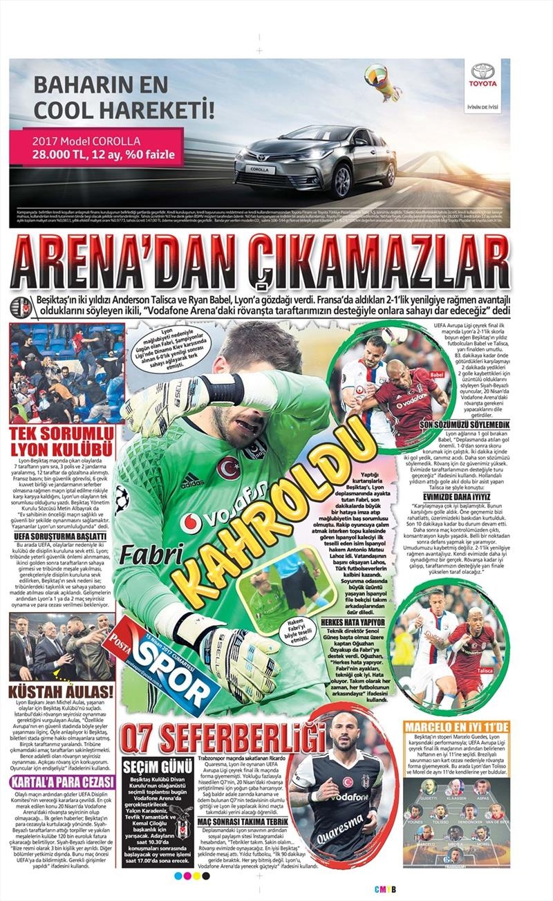 15 Nisan 2017 | İşte gazetelerin Beşiktaş manşetleri - Görsel 11