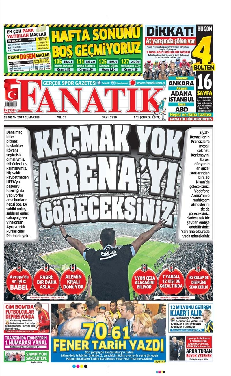 15 Nisan 2017 | İşte gazetelerin Beşiktaş manşetleri - Görsel 12