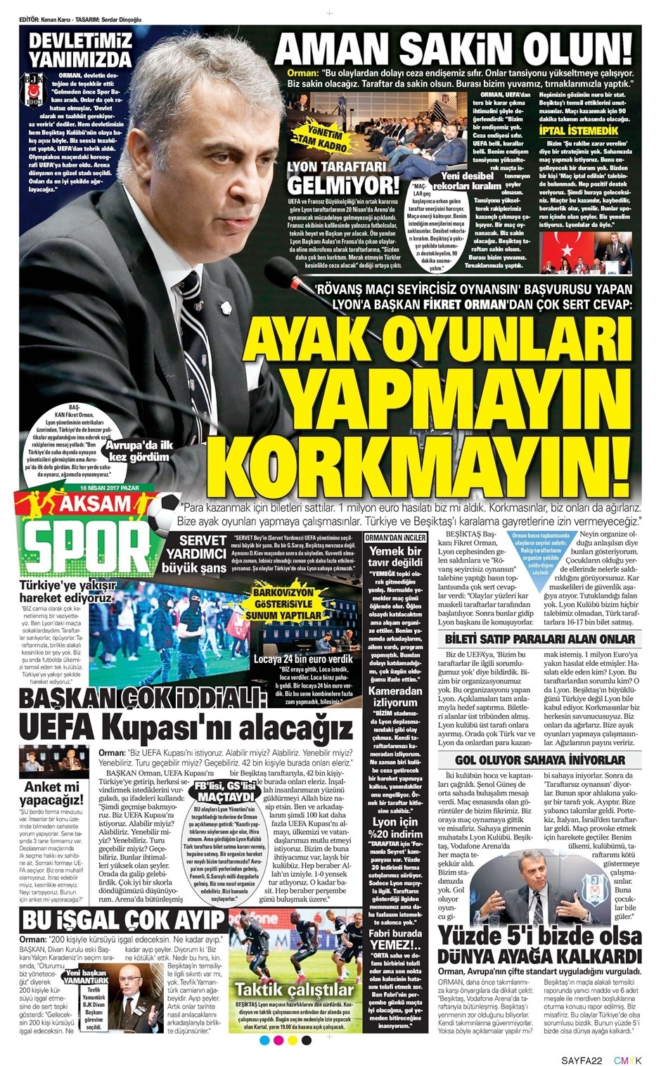 16 Nisan 2017 | İşte gazetelerin Beşiktaş manşetleri - Görsel 3