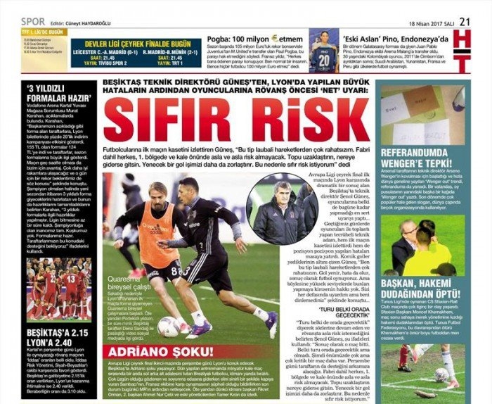 18 Nisan 2017 | İşte gazetelerin Beşiktaş manşetleri - Görsel 5