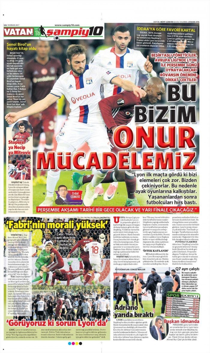 18 Nisan 2017 | İşte gazetelerin Beşiktaş manşetleri - Görsel 8