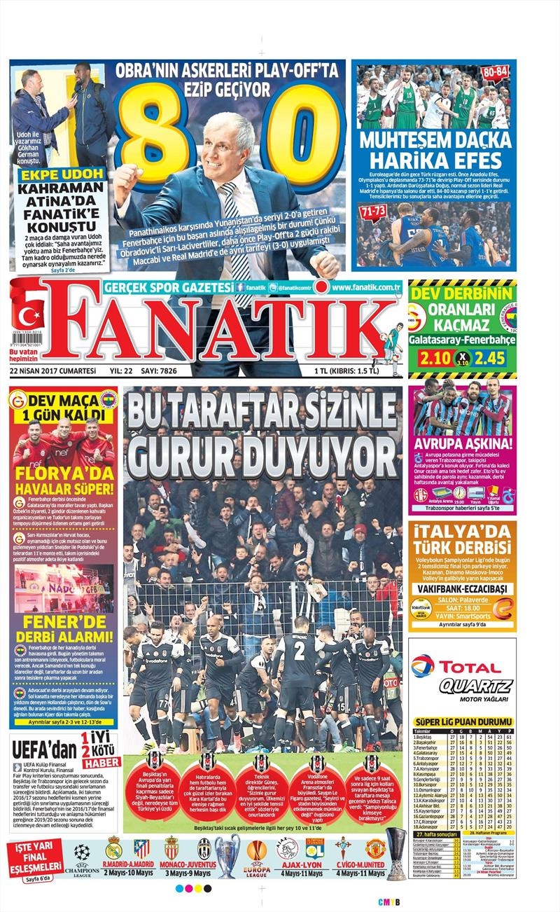 22 Nisan 2017 | İşte gazetelerin Beşiktaş manşetleri - Görsel 11