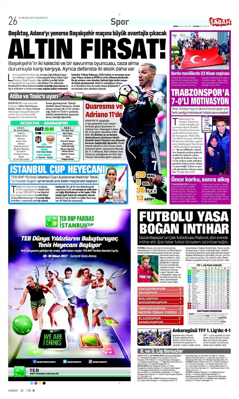 24 Nisan 2017 | İşte gazetelerin Beşiktaş manşetleri - Görsel 2