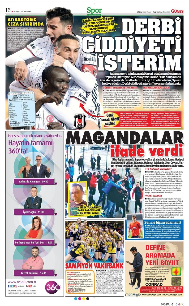 24 Nisan 2017 | İşte gazetelerin Beşiktaş manşetleri - Görsel 6