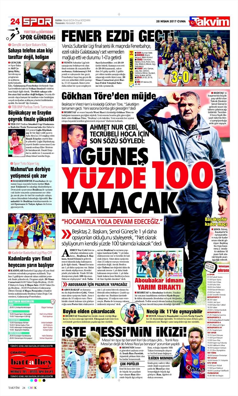 28 Nisan 2017 | İşte gazetelerin Beşiktaş manşetleri - Görsel 2