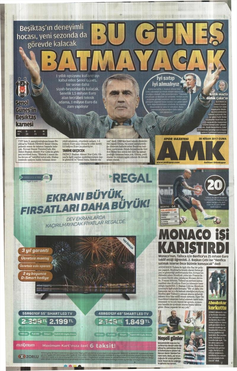 28 Nisan 2017 | İşte gazetelerin Beşiktaş manşetleri - Görsel 8