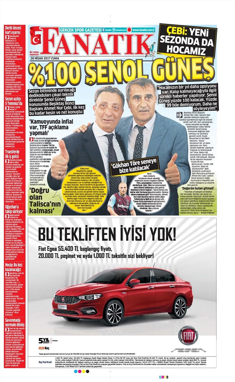28 Nisan 2017 | İşte gazetelerin Beşiktaş manşetleri - Görsel 9
