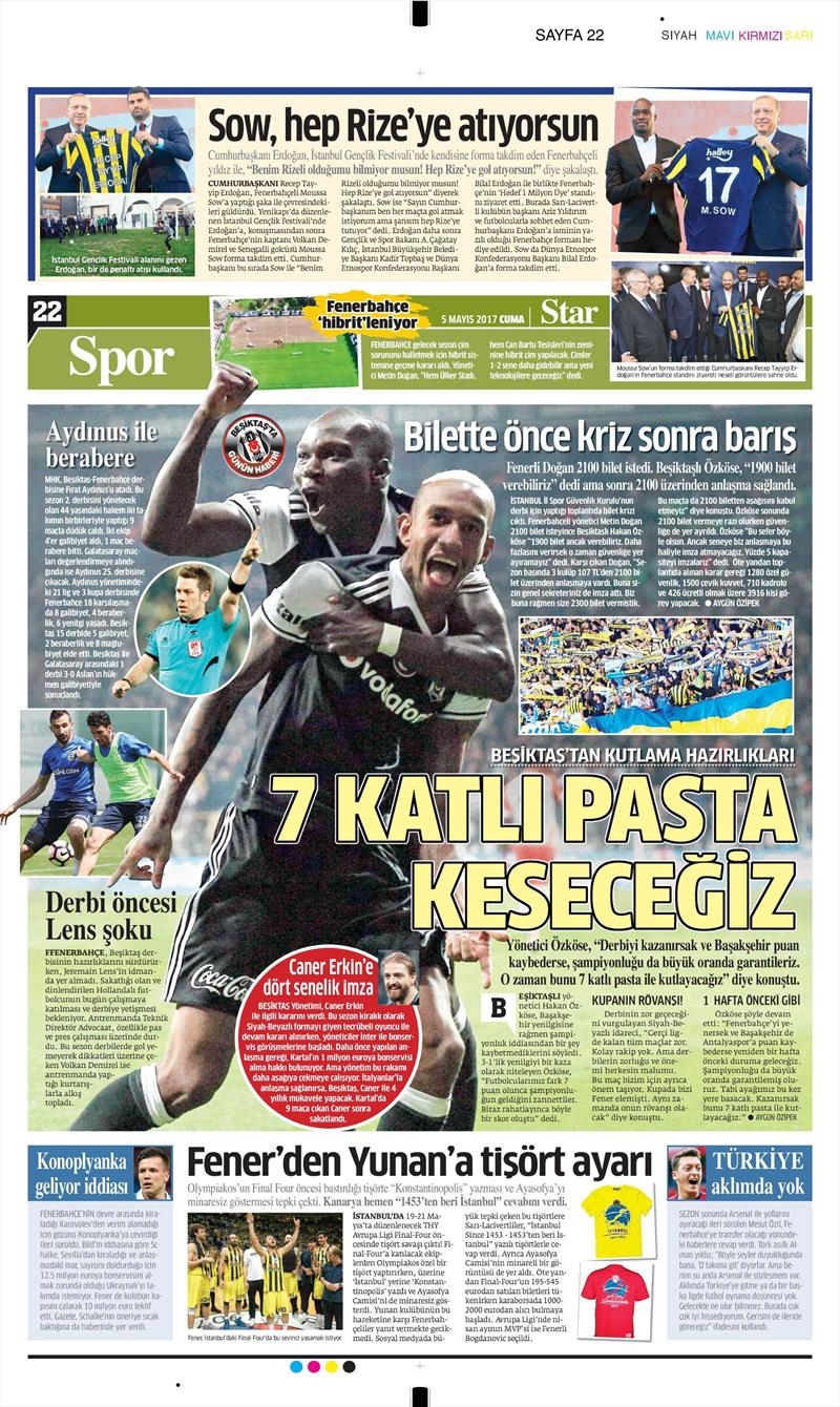 5 Mayıs 2017 | İşte gazetelerin Beşiktaş manşetleri - Görsel 10