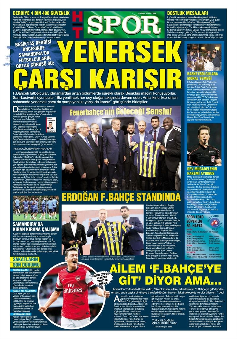 5 Mayıs 2017 | İşte gazetelerin Beşiktaş manşetleri - Görsel 5