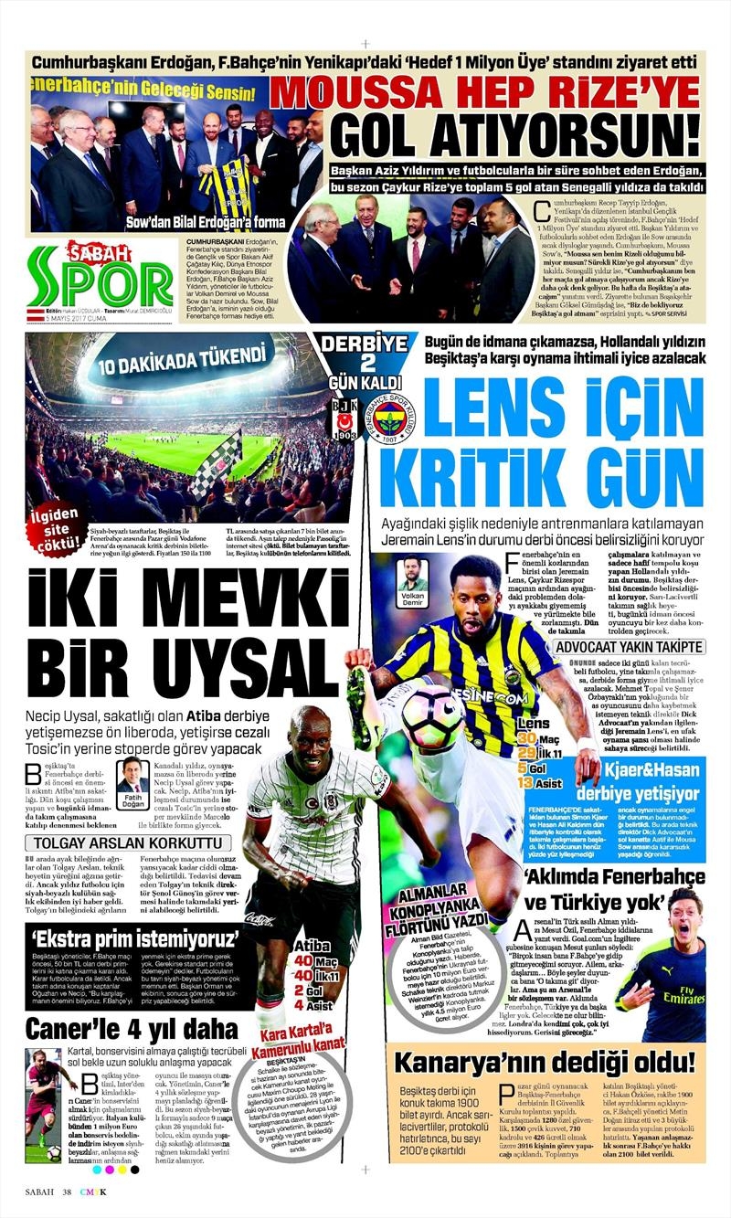 5 Mayıs 2017 | İşte gazetelerin Beşiktaş manşetleri - Görsel 9