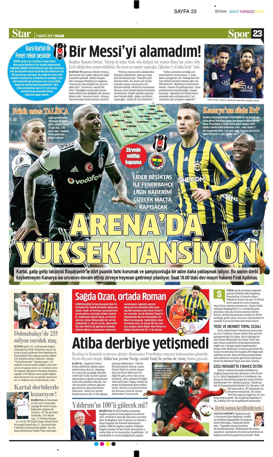 7 Mayıs 2017 | İşte gazetelerin Beşiktaş manşetleri - Görsel 3