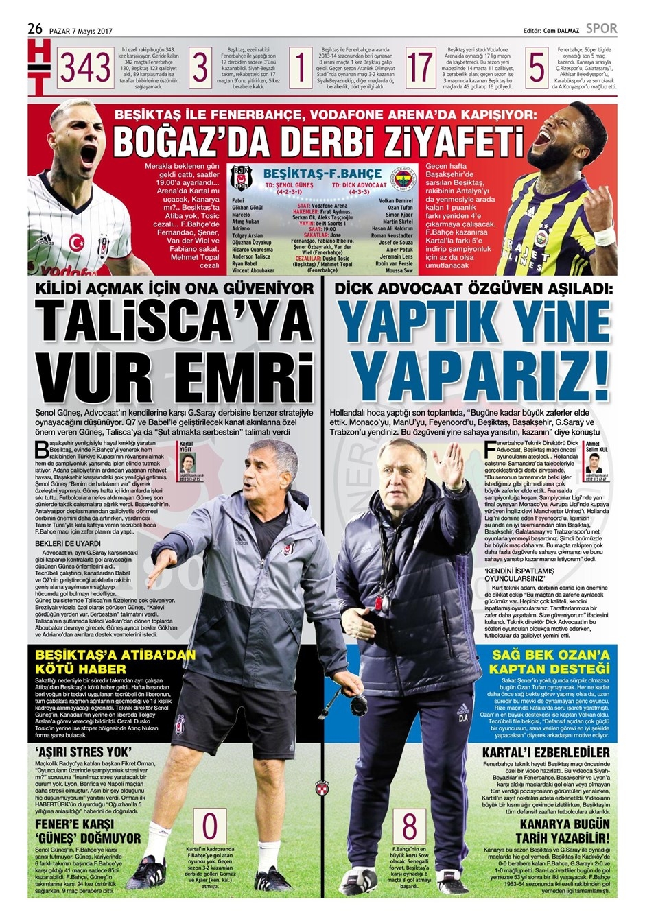7 Mayıs 2017 | İşte gazetelerin Beşiktaş manşetleri - Görsel 8