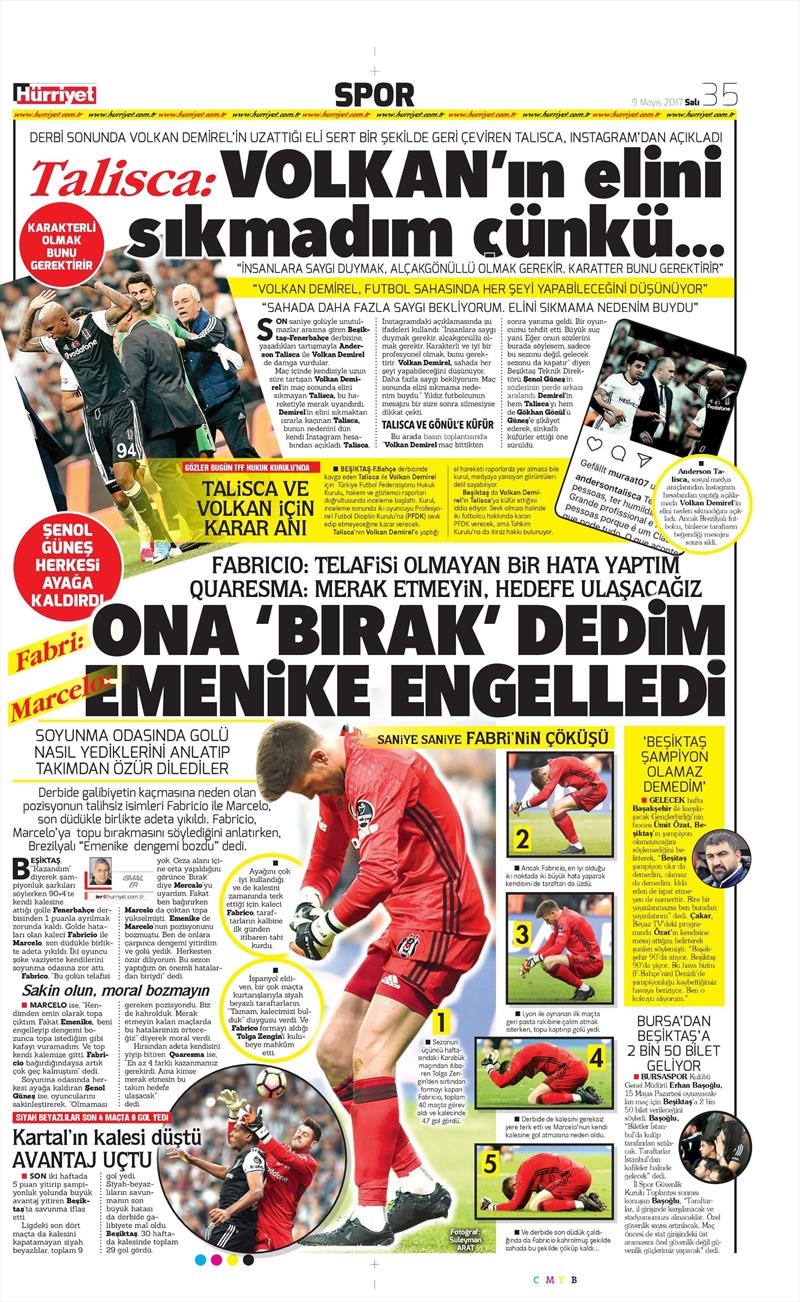 9 Mayıs 2017 | İşte gazetelerin Beşiktaş manşetleri - Görsel 9