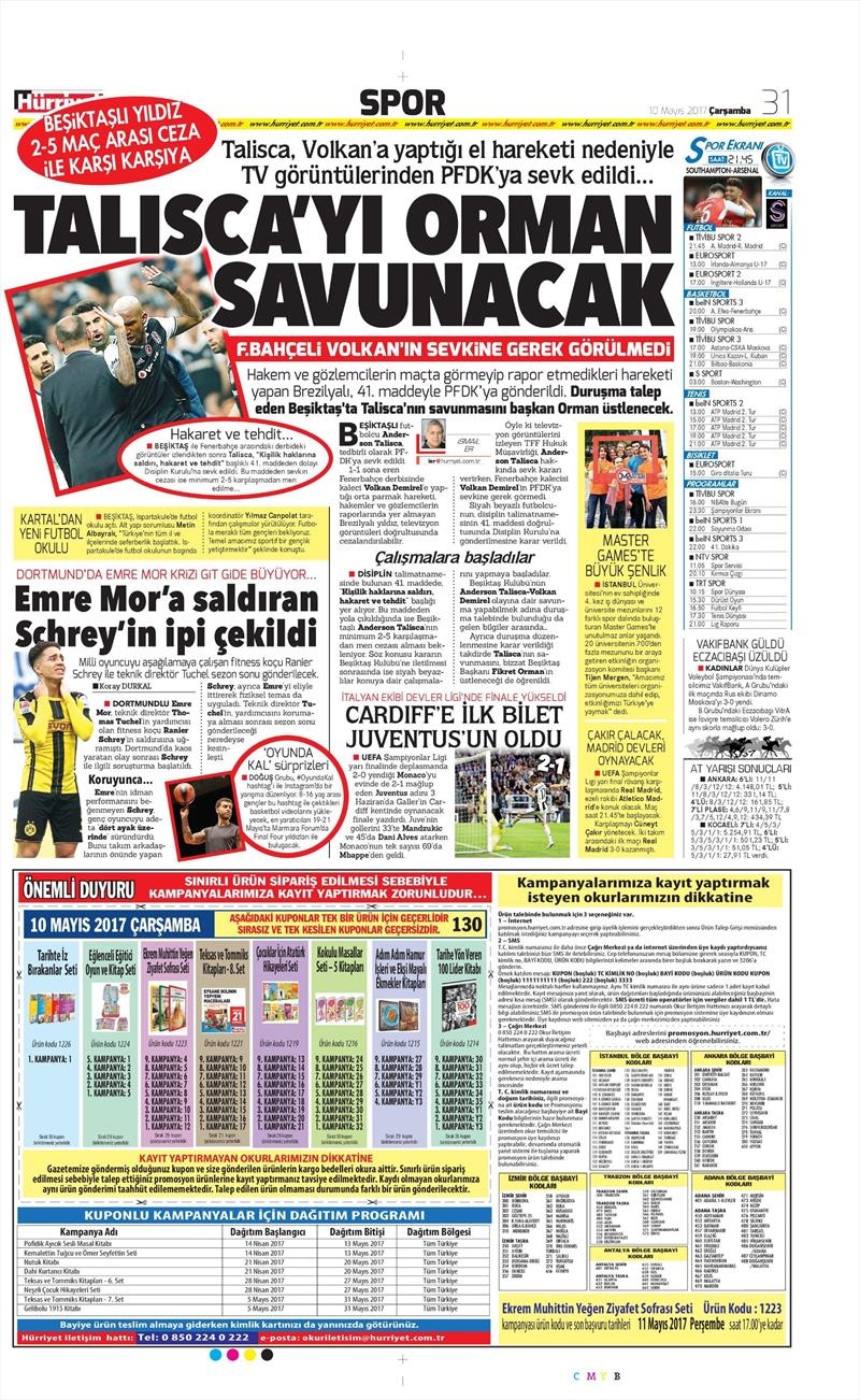 10 Mayıs 2017 | İşte gazetelerin Beşiktaş manşetleri - Görsel 5