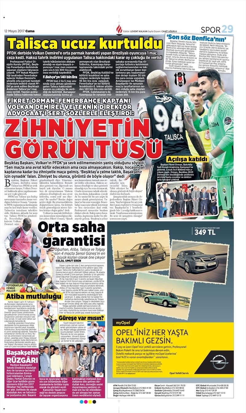 12 Mayıs 2017 | İşte gazetelerin Beşiktaş manşetleri - Görsel 4
