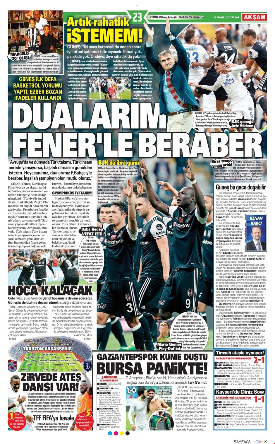 21 Mayıs 2017 | İşte gazetelerin Beşiktaş manşetleri - Görsel 10