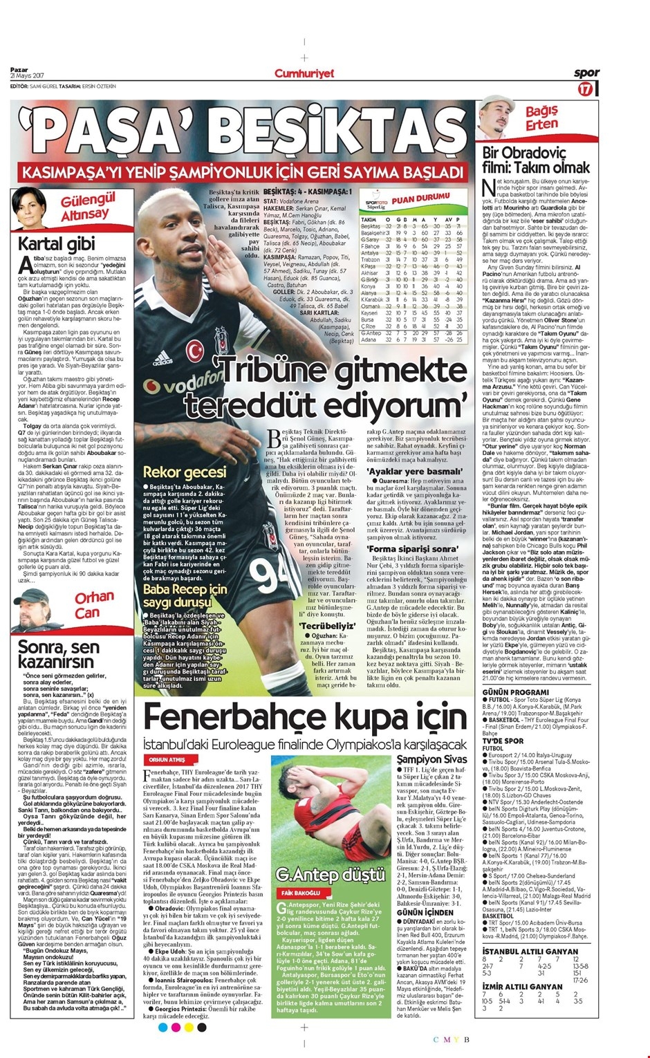 21 Mayıs 2017 | İşte gazetelerin Beşiktaş manşetleri - Görsel 11