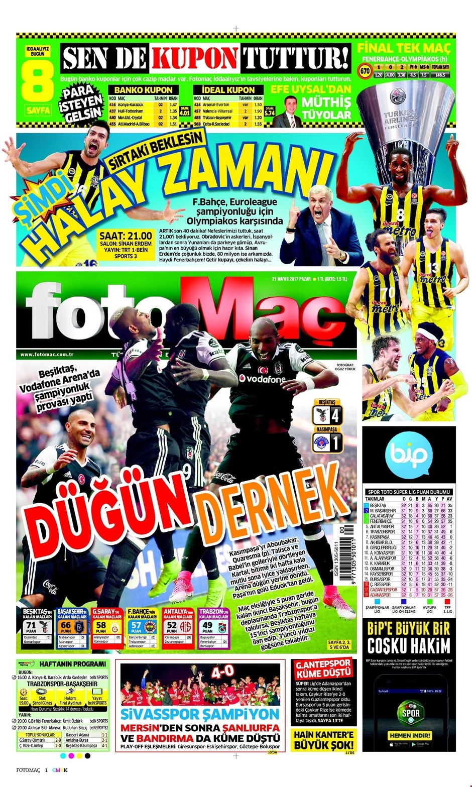 21 Mayıs 2017 | İşte gazetelerin Beşiktaş manşetleri - Görsel 6