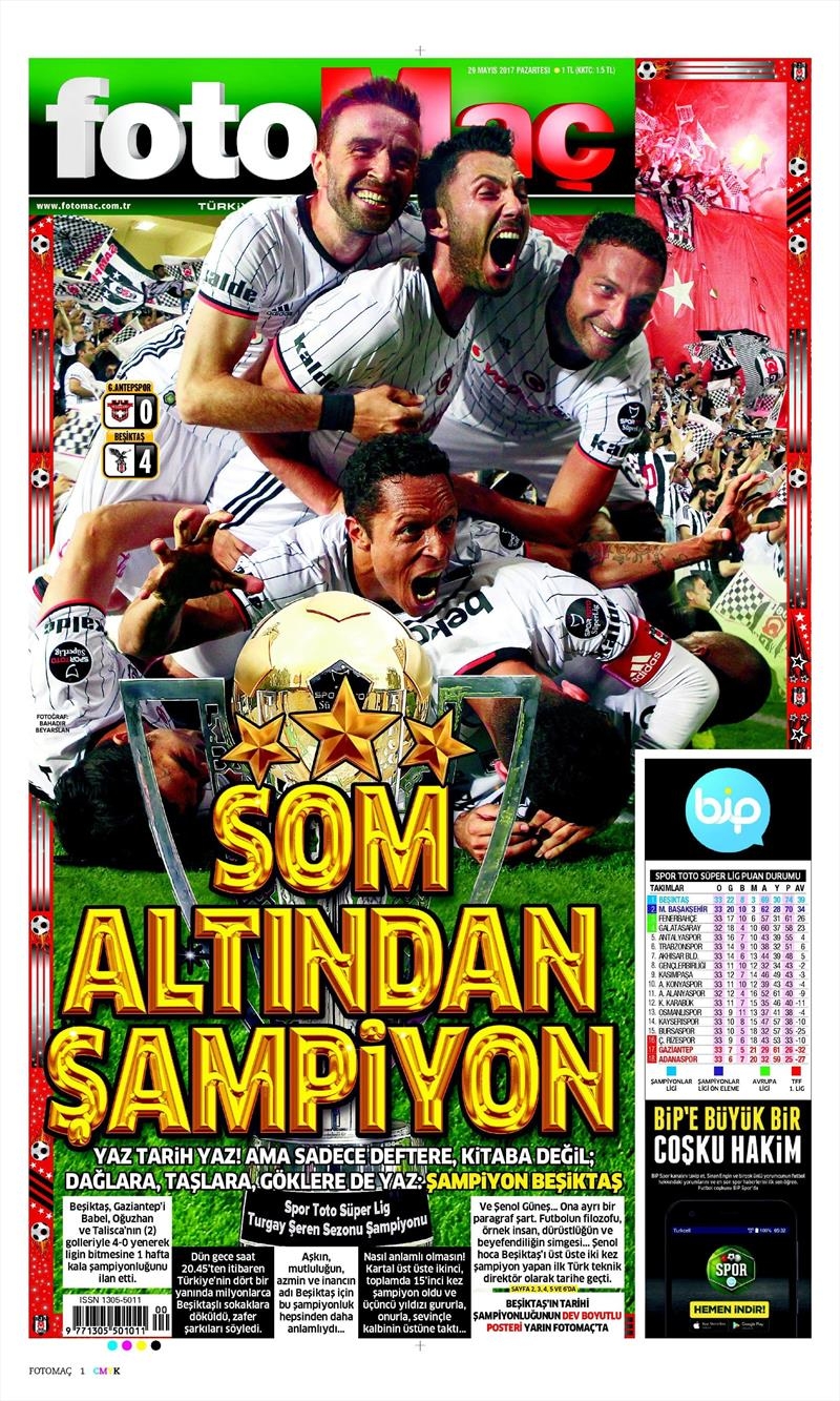 29 Mayıs 2017 | ŞAMPİYONLUK MANŞETLERİ - Görsel 12