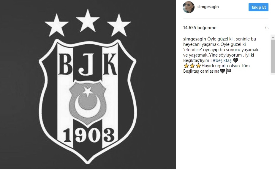 Beşiktaşlı ünlülerden kutlama mesajları - Görsel 1