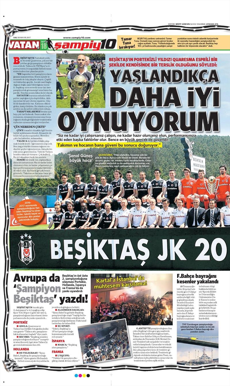 30 Mayıs 2017 | İşte gazetelerin Beşiktaş manşetleri - Görsel 10