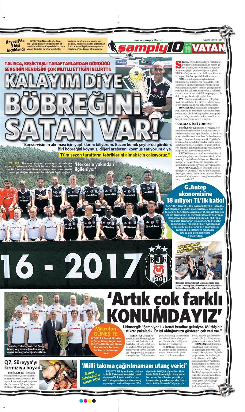 30 Mayıs 2017 | İşte gazetelerin Beşiktaş manşetleri - Görsel 11