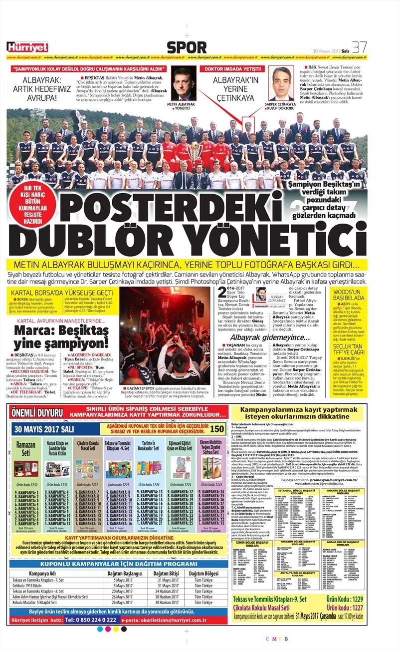 30 Mayıs 2017 | İşte gazetelerin Beşiktaş manşetleri - Görsel 25