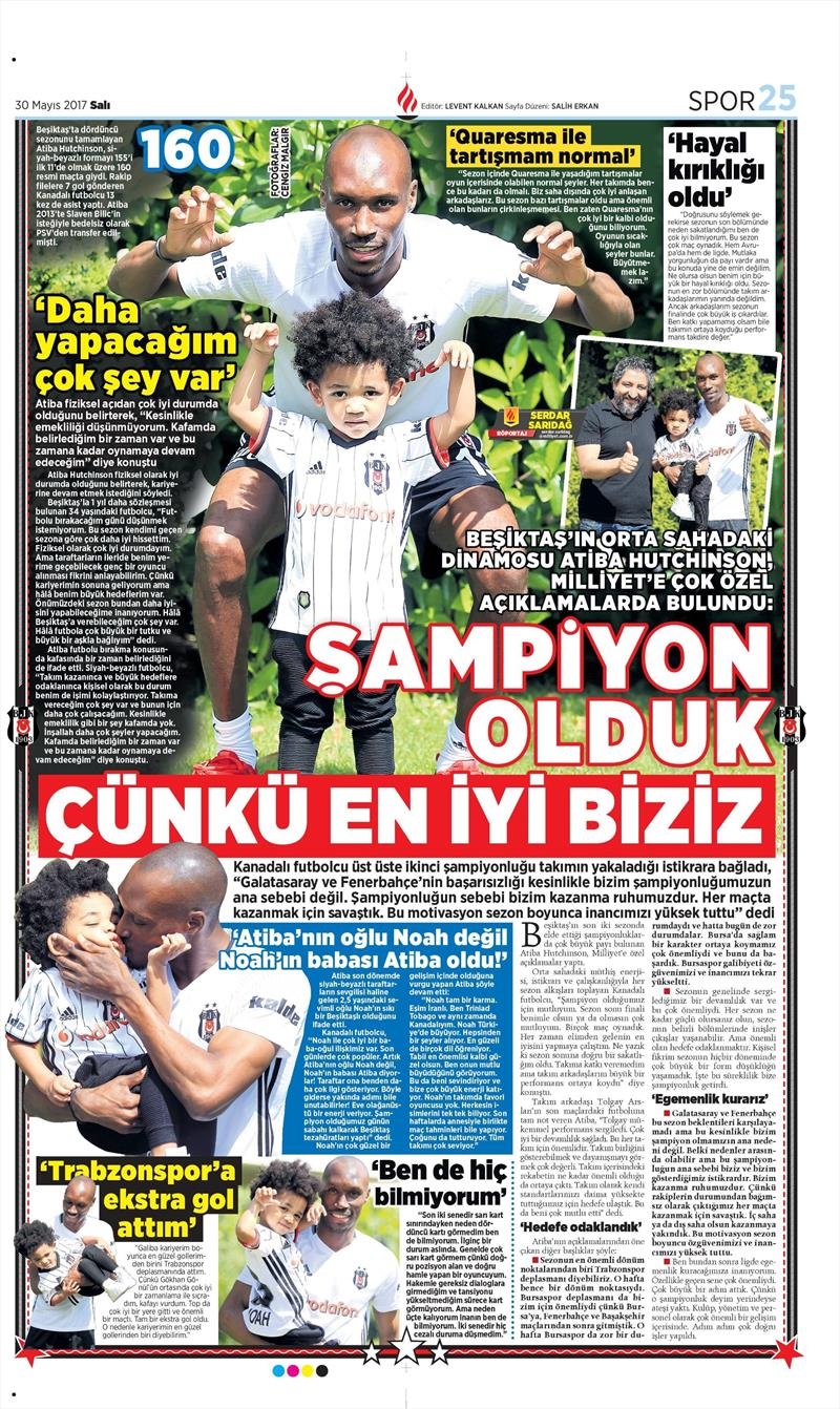 30 Mayıs 2017 | İşte gazetelerin Beşiktaş manşetleri - Görsel 30