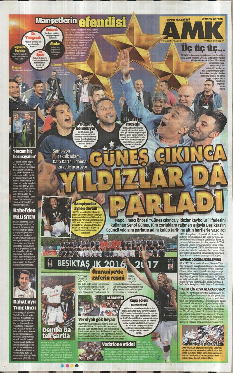 30 Mayıs 2017 | İşte gazetelerin Beşiktaş manşetleri - Görsel 5