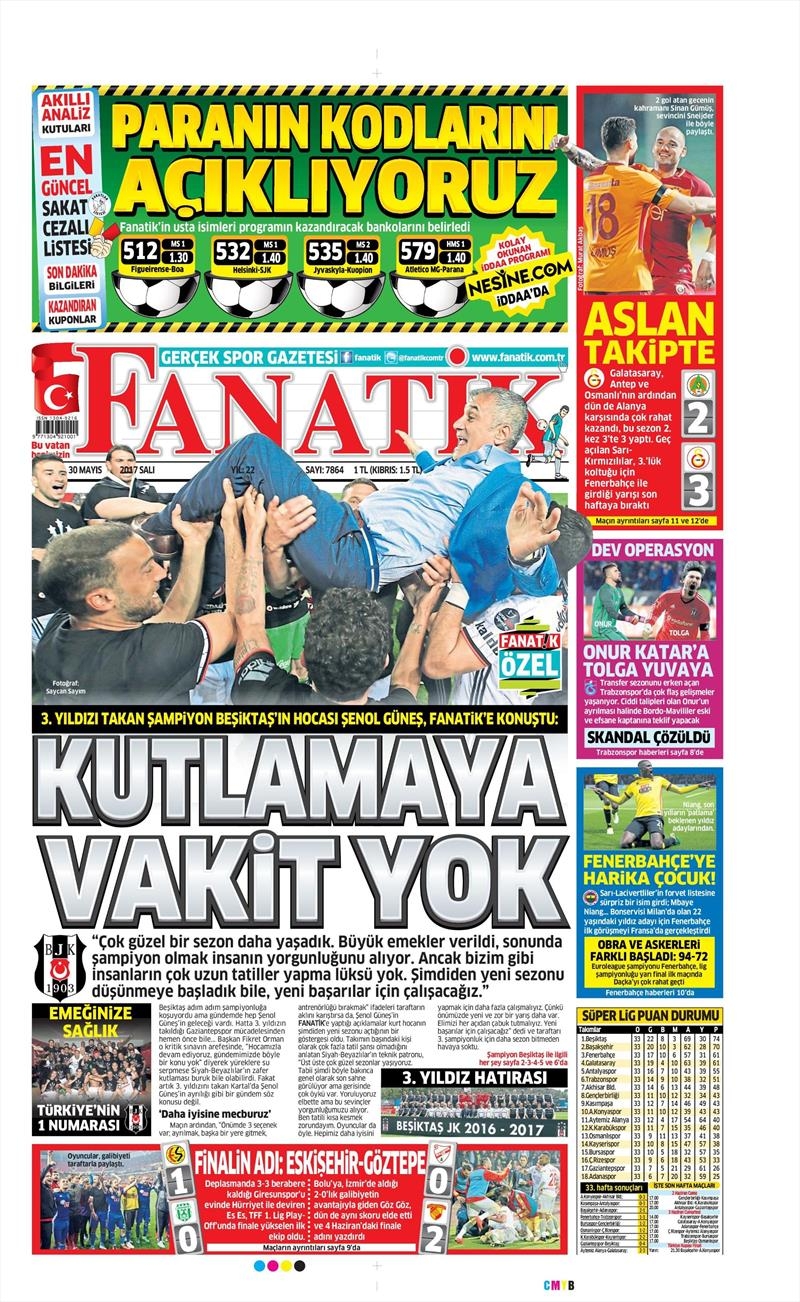 30 Mayıs 2017 | İşte gazetelerin Beşiktaş manşetleri - Görsel 6