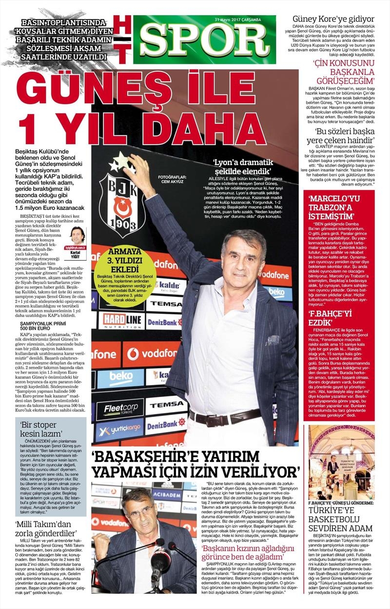 31 Mayıs 2017 | İşte gazetelerin Beşiktaş manşetleri - Görsel 18