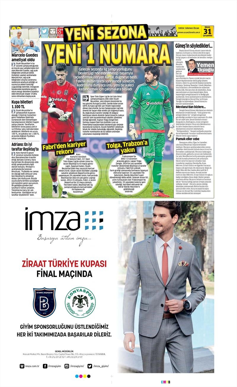 31 Mayıs 2017 | İşte gazetelerin Beşiktaş manşetleri - Görsel 6