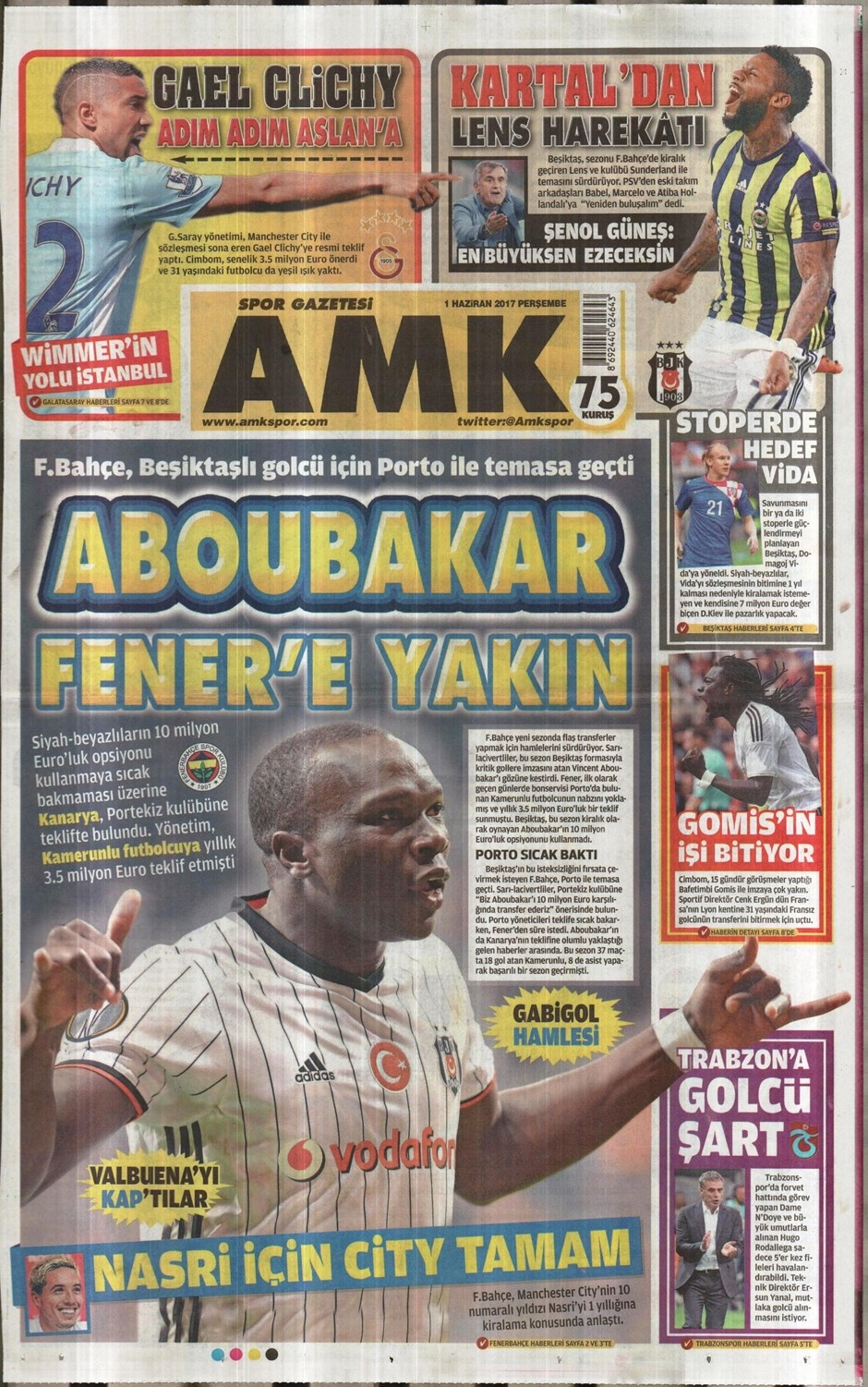 01 Haziran 2017 | İşte Gazetelerin Beşiktaş Manşetleri - Görsel 4