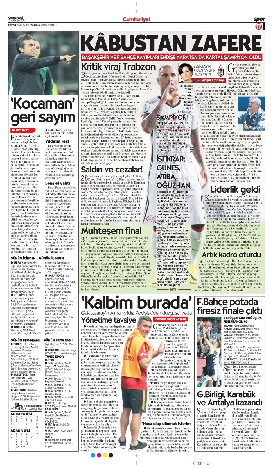 03 Haziran 2017 | İşte Gazetelerin Beşiktaş Manşetleri - Görsel 2