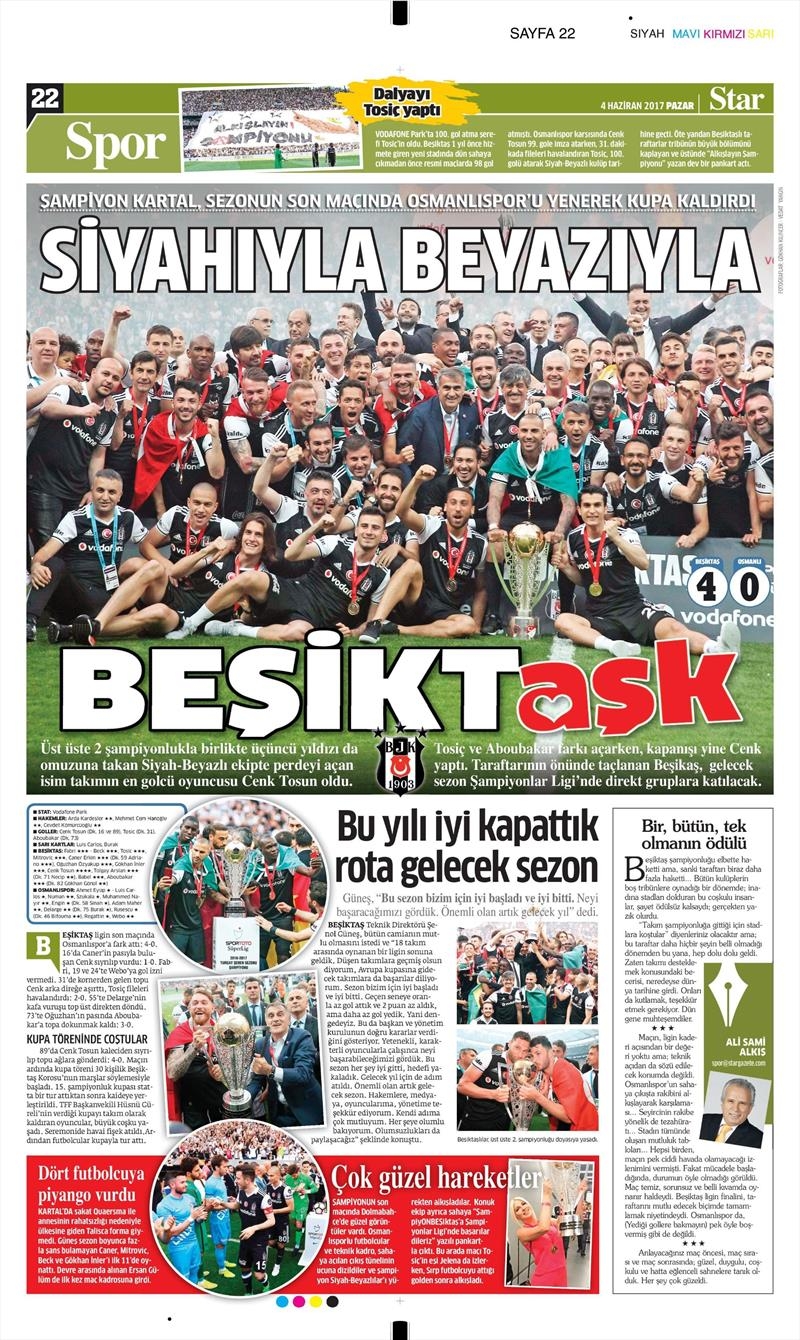 04 Haziran 2017 | Şampiyonun Gazete Manşetleri - Görsel 11