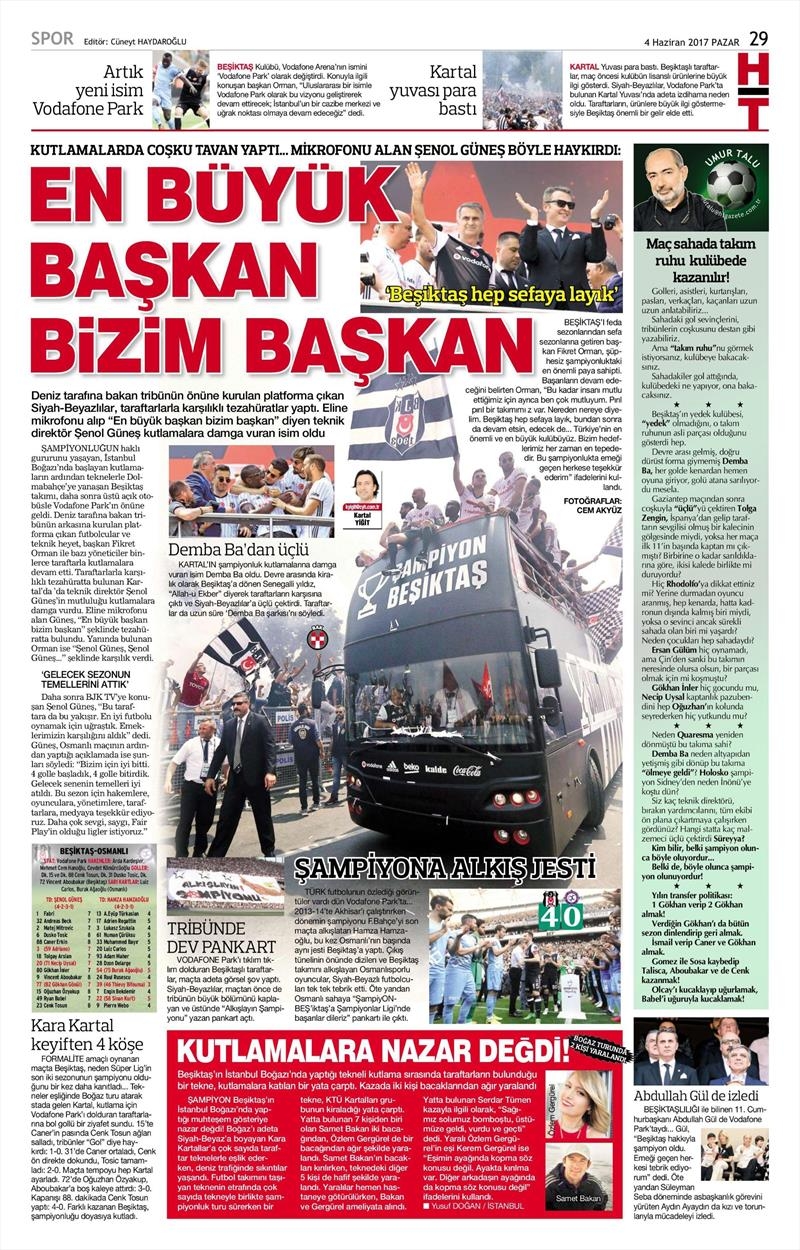 04 Haziran 2017 | Şampiyonun Gazete Manşetleri - Görsel 22