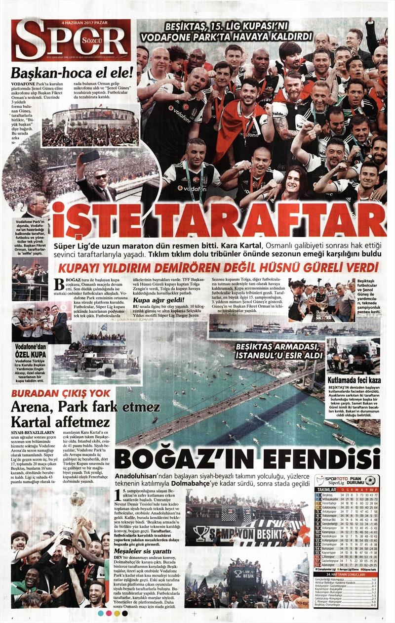 04 Haziran 2017 | Şampiyonun Gazete Manşetleri - Görsel 36